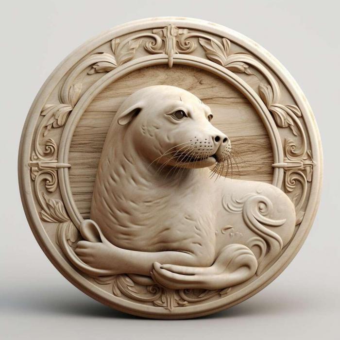 Nature and animals (st seal 4, NATURE_7152) 3D models for cnc